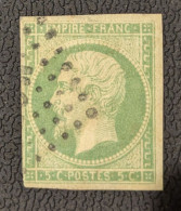 Timbre Colonies Générales N°8 – 5c Vert-jaune – Type Napoléon III Lauré – Oblitéré Sans Gomme - Napoleon III