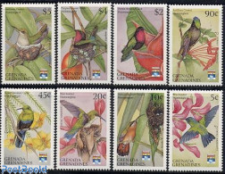 Grenada Grenadines 1992 Genova 92 8v, Mint NH, Nature - Birds - Hummingbirds - Grenade (1974-...)