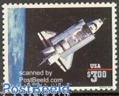 United States Of America 1995 Challenger 1v (with Year 1995), Mint NH, Transport - Space Exploration - Ongebruikt