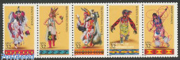 United States Of America 1996 Indians 5v [::::], Mint NH, History - Performance Art - Various - Dance & Ballet - Folkl.. - Ongebruikt