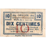 Belgique, 10 Centimes, ORROIR, TB - Monetary /of Necessity