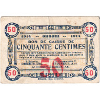 Belgique, 50 Centimes, ORROIR, TB+ - Monetary /of Necessity