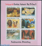 Grenada Grenadines 1993 Indopex 93 6v M/s, Mint NH, Nature - Cattle - Art - Modern Art (1850-present) - Grenade (1974-...)