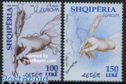 Albania 2008 Europe, The Letter 2v, Mint NH, History - Various - Europa (cept) - Post - Maps - Poste