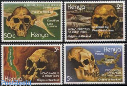 Kenia 1982 Human Development 4v, Mint NH, History - Nature - Archaeology - Prehistory - Archéologie