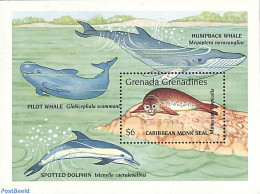 Grenada Grenadines 1990 Carribean Monk Seal S/s, Mint NH, Nature - Sea Mammals - Grenade (1974-...)