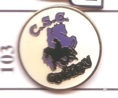 BB103 Pin's CHEVAL HORSE CSE QUETIGNY Côte D'Or Concours Hippique Achat Immédiat - Animaux