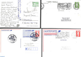 *Topical Covers 1990 4 Cards With Cancellations On Water Mills, Postal History, Various - Mills (Wind & Water) - Moulins