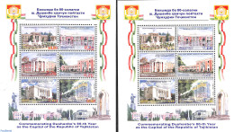 Tajikistan 2024 Dushanbe 2x6v M/s With Overprints In Red And Blue, Mint NH - Tadjikistan
