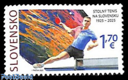 Slovakia 2025 Table Tennis 1v, Mint NH, Sport - Table Tennis - Neufs