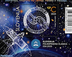 Slovenia 2025 ESA Membership S/s, Mint NH, Science - Transport - Astronomy - Space Exploration - Astrologie