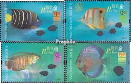 Hongkong 1105-1108 (kompl.Ausg.) Postfrisch 2003 Zierfische - Neufs