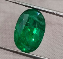 IGI Certified 3.99ct Top Vivid Green Zambian Emerald , Natural Earth Mined Loose Gemstone - Emerald