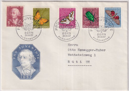 MiNr. 648 - 652 Schweiz       1957, 30. Nov. „Pro Juventute“ - Illustriertes FDC Mit ETSS Gelaufen Nach RÜTI (ZH) - FDC