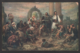 A. Bocarić Painter, Gusle Fiddle Fidller, Year 1921 - Yugoslavia