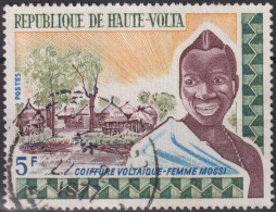 1973 Obervolta ⵙ Mi:BF 412,Yt:BF 284, Sg:BF 399, Upper Volta Hair Styles, Mossi Woman In Front Of Village - Haute-Volta (1958-1984)
