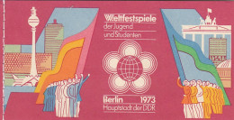 DDR  MH 7.1, Mit PF I, Postfrisch **, Weltfestspiele Der Jugend, 1973 - Markenheftchen