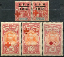 OCEANIE - Y&T  N° 39-39c-40-41-42 * - Neufs