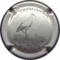Serie A / CAPSULE CREMANT / MOUSSEUX / VIN / ALSACE / CIGOGNE - AVEC INSCRIPTION - Mousseux