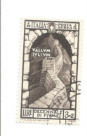 (REGNO D'ITALIA) 1934, DECENNALE ANNESSIONE FIUME, 3+2L - Francobollo Usato (CAT. SASSONE N.A65) - Airmail