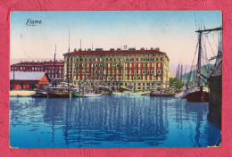 Fiume. The Port- Small Size, Divided Back, Ed. Ruba. Cancelled And Mailed To Genazzano On 5.8.1927. - Yugoslavia