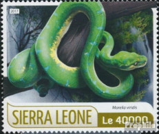 Sierra Leone 8569 (kompl. Ausg.) Postfrisch 2017 Schlangen - Sierra Leone (1961-...)