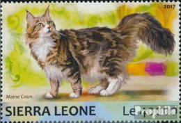 Sierra Leone 8309 (kompl. Ausg.) Postfrisch 2017 Katzen - Sierra Leone (1961-...)