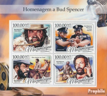 Mosambik 8844-8847 Kleinbogen (kompl. Ausgabe) Postfrisch 2016 Bud Spencer - Mozambique