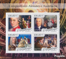 Mosambik 8834-8837 Kleinbogen (kompl. Ausgabe) Postfrisch 2016 Komponisten - Mozambique