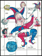 Georgia - Abkhazia 1999 _ Bill Clinton - JOKER _ Sheet Of 9 Perforated Stamps _ MNH ** - Géorgie