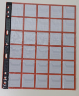 5 Fogli Inserti Rinforzati Per Raccoglitoredi Monete Da 2 Euro 30 Tasche Caselle - Books & Software