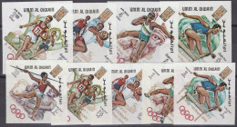 Umm Al Qiwain UAE MI 323B-331B MNH IMPF Olympics Summer Sports ZAYIX 041422-S67 - Autres & Non Classés