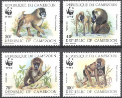 Cameroun 1988, WWF, Monkey, 4val - Ongebruikt