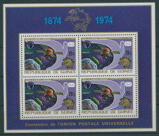 Guinea 1974 100 Jahre Weltpostverein Block 36 A Postfrisch (C22109) - Guinée (1958-...)