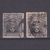 BRITISH SOUTH AFRICA COMPANY RHODESIA 1913, SG# 256, Die IIIB Perf 14, Shades - Rhodésie Du Nord (...-1963)