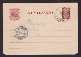 LITHUANIA 1929, Postcard, Used - Lituanie