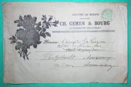 5C ALLEGORIE TARIF IMPRIME ENVELOPPE ILLUSTREE FLEURS CULTURE DE ROSIERS LUWEMBOURG POUR VERSAILLES FRANCE 1898 COVER - 1882 Allegory