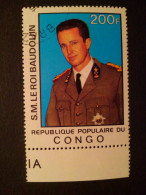 Timbre Du Congo : Sa Majesté Le Roi Baudouin 1977 - Oblitérés
