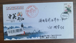 Wuhan Stay Strong!China Stay Strong!,CN 20 Shaoyang Post Branch Fighting COVID-19 Pandemic Propaganda PMK Used On PSE - Ziekte