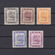 BRUNEI 1924, SG# 60-75, CV £35, Wmk Mult Script CA, Part Set, MH - Brunei (...-1984)