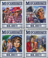 Mosambik 8244-8247 (kompl. Ausgabe) Postfrisch 2015 Prinzessin Diana - Mozambique