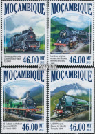 Mosambik 6992-6995 (kompl. Ausgabe) Postfrisch 2013 Dampflokomotiven - Mozambique