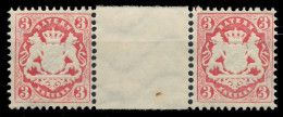 BAYERN WAPPEN-AUSGABE 1875 Nr 33ZW Postfrisch ZW-STEG P X86F3C6 - Neufs