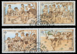 ZYPERN 1989 Nr 715-718 Gestempelt WAAGR PAAR X5CF15A - Usati