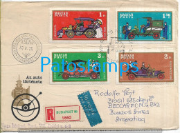 244346 HUNGARY BUDAPEST COVER CANCEL REGISTERED STAMPS CAR CIRCULATED TO ARGENTINA NO POSTAL POSTCARD - Altri & Non Classificati