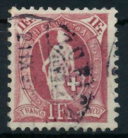 SCHWEIZ STEHENDE HELVETIA Nr 63YCb Gestempelt X6B6356 - Gebraucht