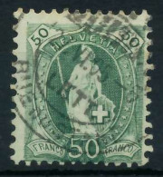 SCHWEIZ STEHENDE HELVETIA Nr 69Cc Zentrisch Gestempelt X6B6352 - Gebraucht
