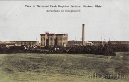 * DAYTON - View Of National Cash Register Factory, Aeroplane In Foreground - Autres & Non Classés
