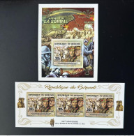Burundi 2017 Mi. ? ND IMPERF Bataille De La Somme Battle 1ère Guerre Mondiale WWI Weltkrieg Haig Foch Map Karte Carte - Neufs