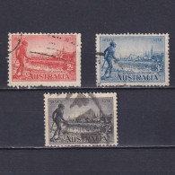 AUSTRALIA 1934, SG# 147-149, CV £30, Tribesman, Perf 11½ (2d-10½), Used - Usati